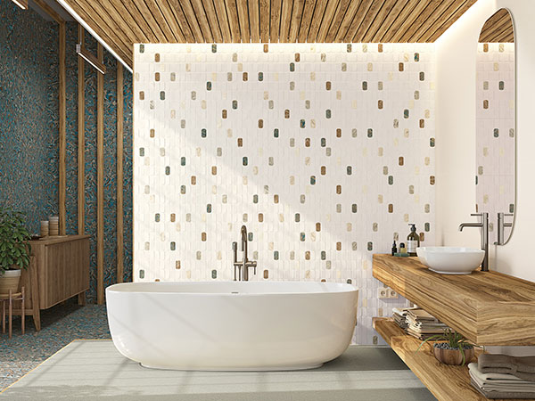 MOUSSE Bétons faïence pâte blanche revetement murs