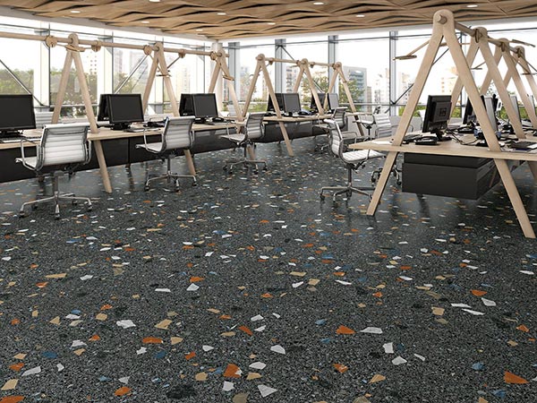 STRACCIATELLA Terrazo grès cérame émaillé sols et murs