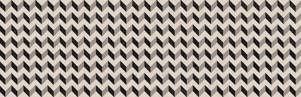 Cream-R Zigzag 32x99cm